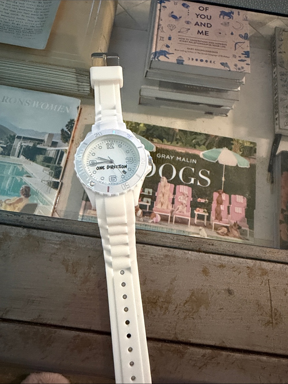 1D White Silicone One Direction Watch
